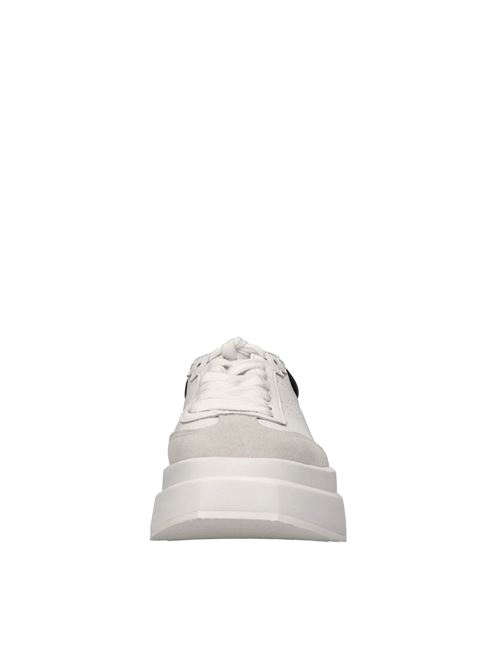 Sneakers in pelle e camoscio ASH | IDOL CALF SUEDEBIANCO-NERO